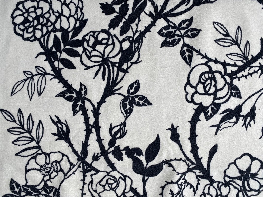 Prince Tord Boontje Kvadrat Divina Melange creme zwart