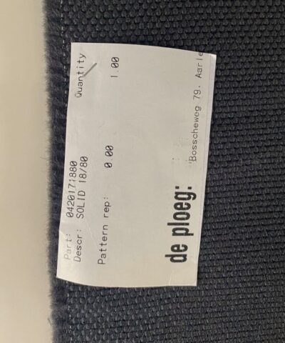 De Ploeg Solid 18/80 donker grijs zwart