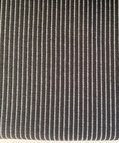 Torri lana laiar zwart grijs rib