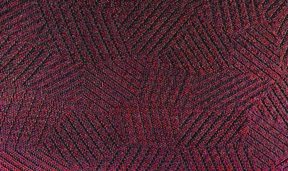 Kvadrat Febrik Razzle Dazzle 0696 Wine aubergine zwart