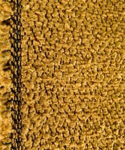 Bouclé upholstery fabric orange yellow