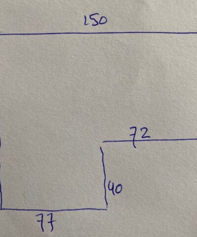 meubelstof bouclé oranje geel coupon A