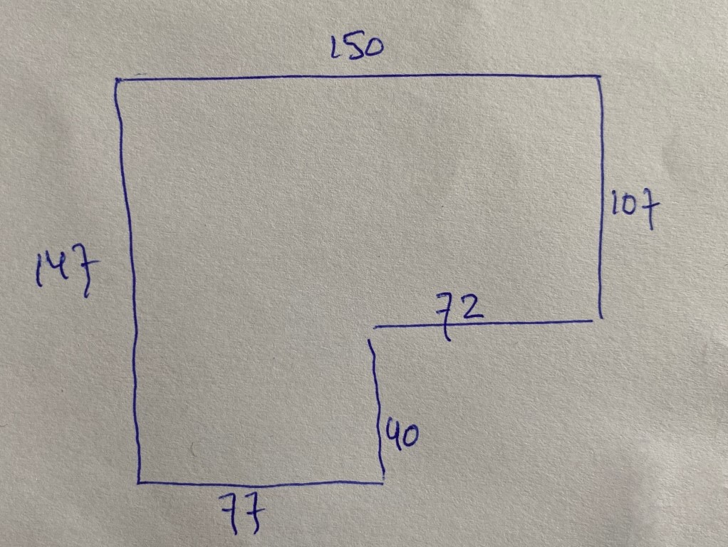 meubelstof bouclé oranje geel coupon A