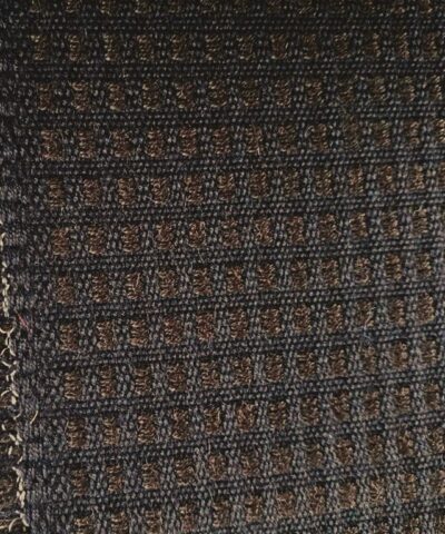 De Ploeg bruin zwart geblokt patroon