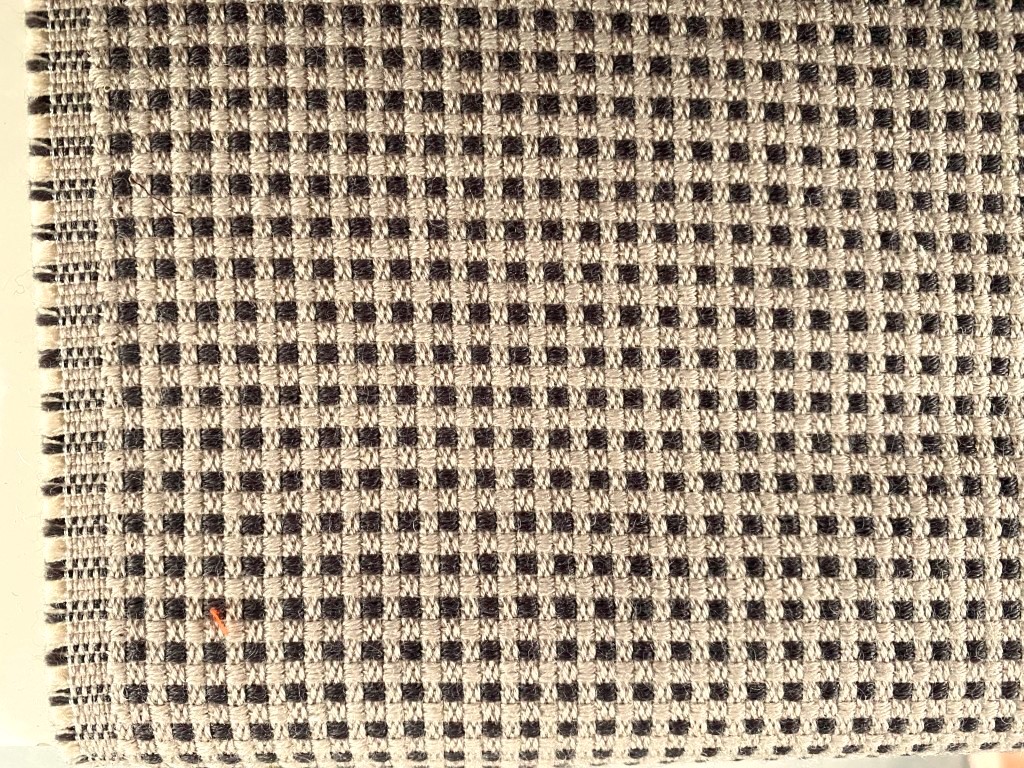 De Ploeg Odda 13/99 beige bruingrijs blokjes patroon