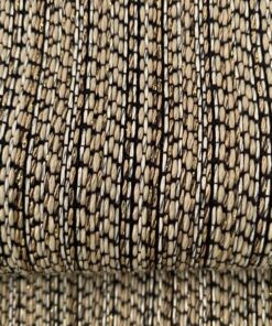stof creme beige goud zwart met verticale streep