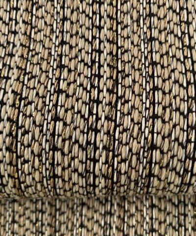 stof creme beige goud zwart met verticale streep