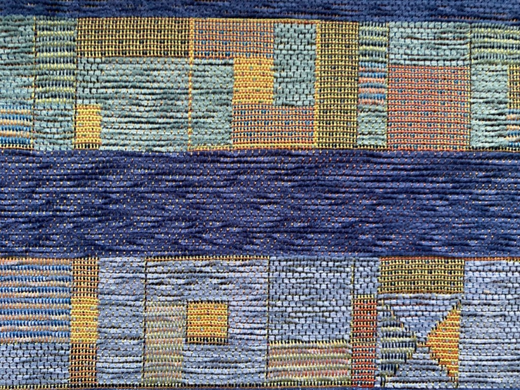 Saum & Viebahn Primavera patroon blauw geel groen