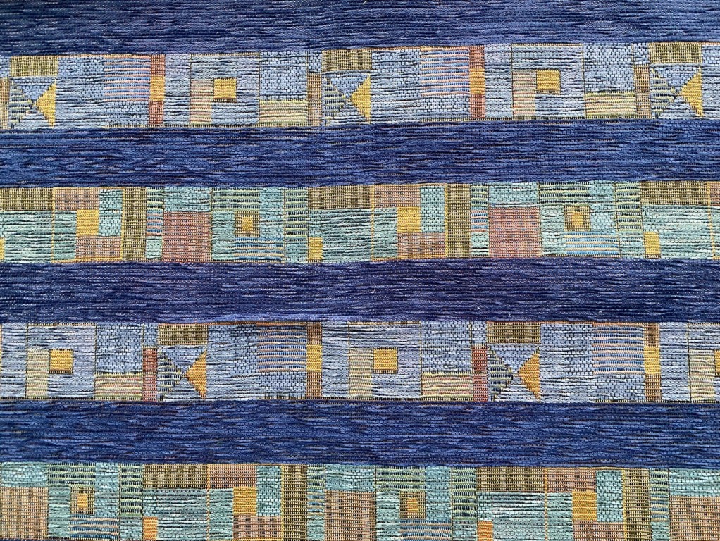 Saum & Viebahn Primavera patroon blauw geel groen