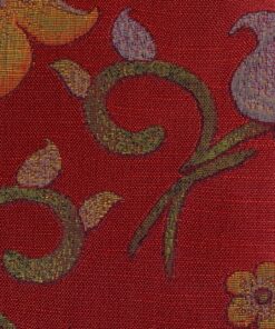 Keymer Amazone 25 floral pattern on red
