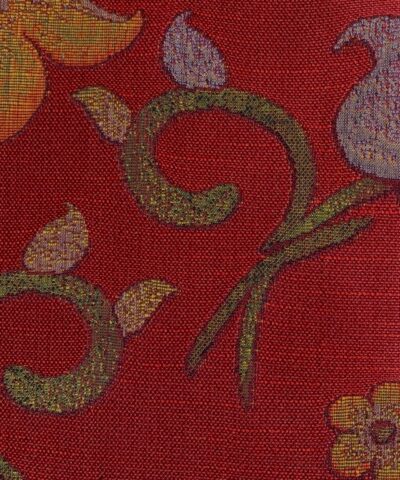 Keymer Amazone 25 bloempatroon op rood