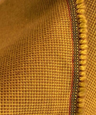 De Ploeg vintage meubelstof okergeel tinten