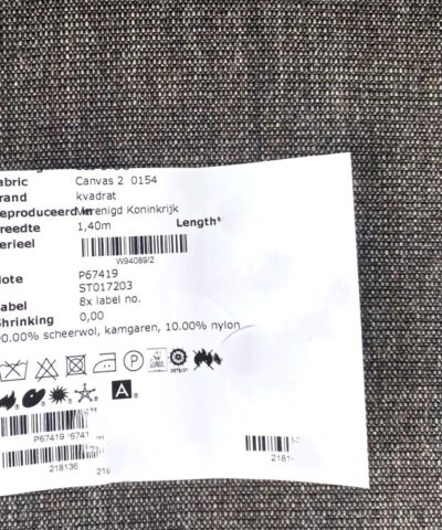 Kvadrat Canvas 2 154 zwart creme