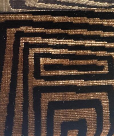 Dedar Milano Jamu Jungle Pantera 001 velours zwart goud