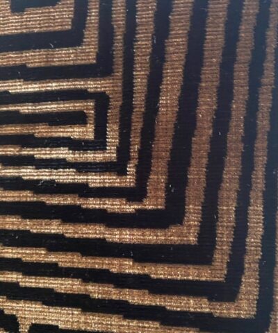 Dedar Milano Jamu Jungle Pantera 001 velours zwart goud