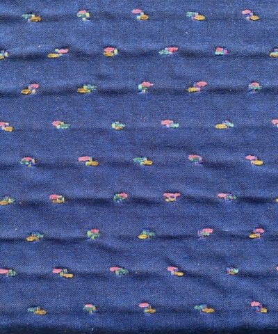 meubelstof blauw met patroon