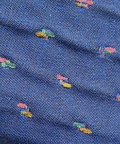 Blue upholstery fabric with a pattern