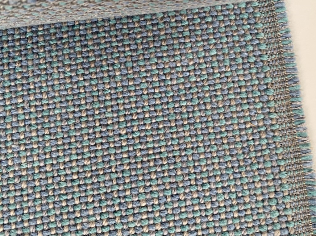 meubelstof pastelblauw pastelgroen beige