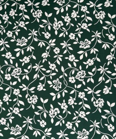 bloemen motief wit groen