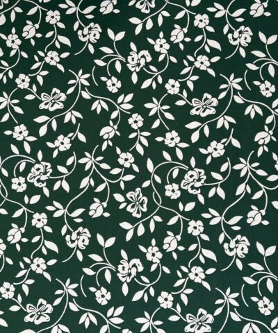 bloemen motief wit groen