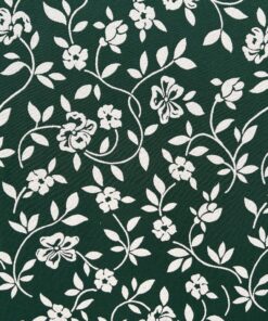 bloemen motief wit groen