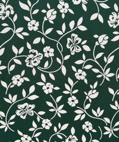 bloemen motief wit groen