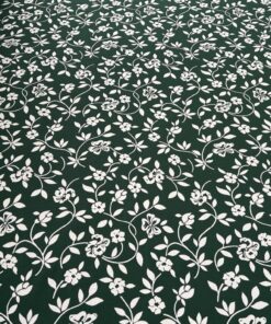 bloemen motief wit groen