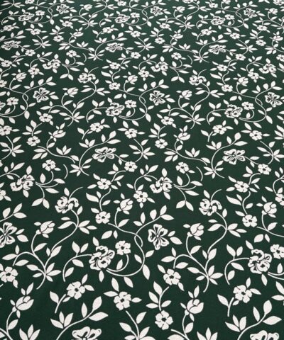 bloemen motief wit groen