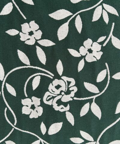 bloemen motief wit groen