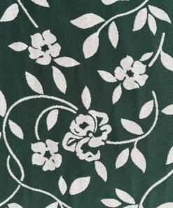 bloemen motief wit groen