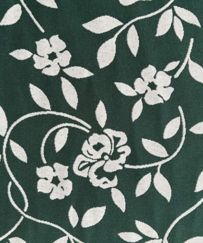 bloemen motief wit groen