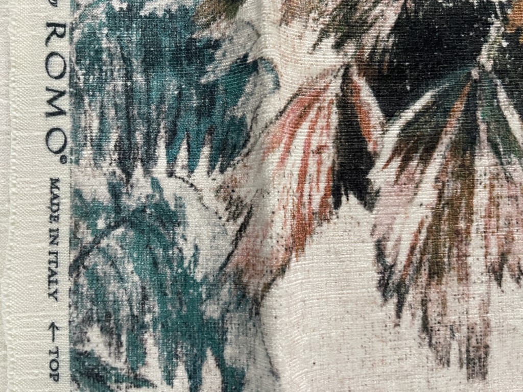 Romo Japura Velvet Amazonite patroon jungle