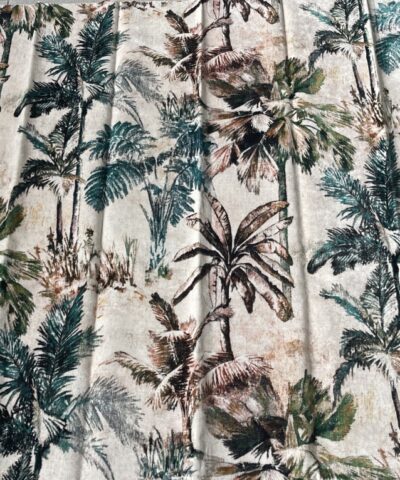 Romo Japura Velvet Amazonite patroon jungle