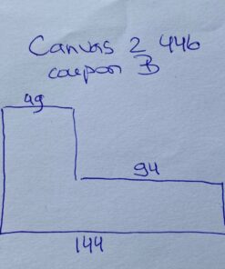 Kvadrat Canvas 2 446 geel coupon B