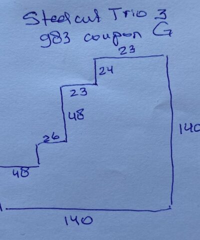 Kvadrat Steelcut Trio 3 983 turquoise