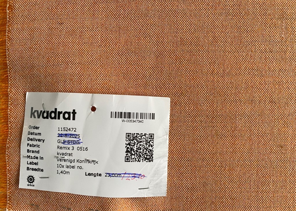 Kvadrat Remix 3 516 oranje crème