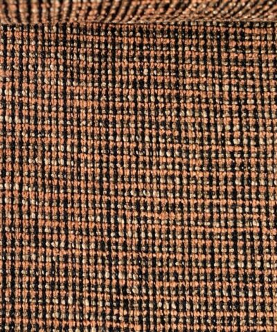 meubelstof patroon oranje creme zwart