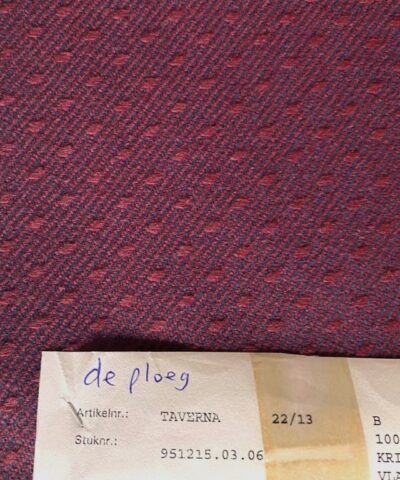 De Ploeg Taverna 22/13 rood blauw patroon