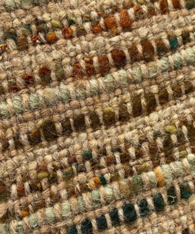 Fanny Aronsen meubelstof beige groen oranje blauw bruin