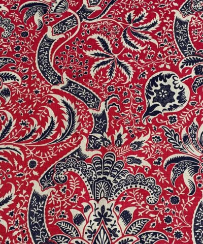 Morris & Co Indian rood zwart beige