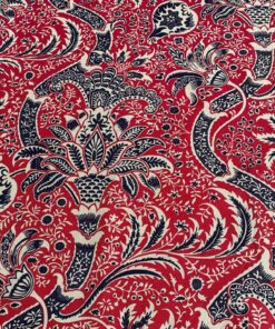 Morris & Co Indian rood zwart beige