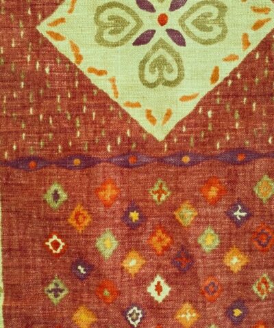 Monkwell Almilla roodbruin patroon