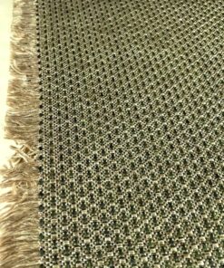 meubelstof groen beige patroon