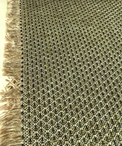 meubelstof groen beige patroon