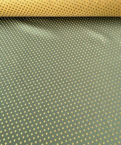 vintage meubelstof groen geel