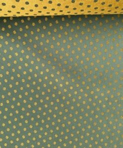vintage upholstery fabric, green and yellow