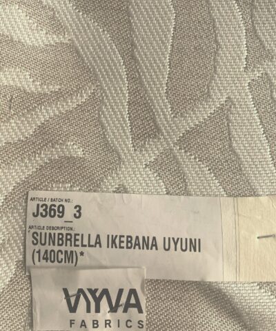 Vyva Sunbrella Ikebana Uyuni creme beige patroon