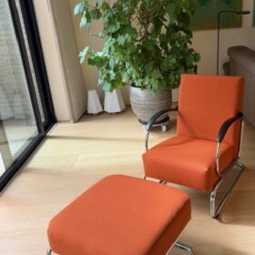 fauteuil bekleed gispen