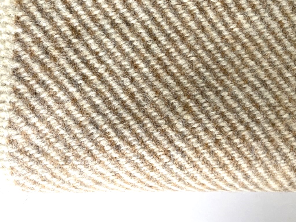 meubelstof diagonaal creme lichtbruin