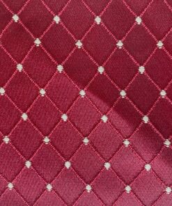 Maggiore dark red checked pattern
